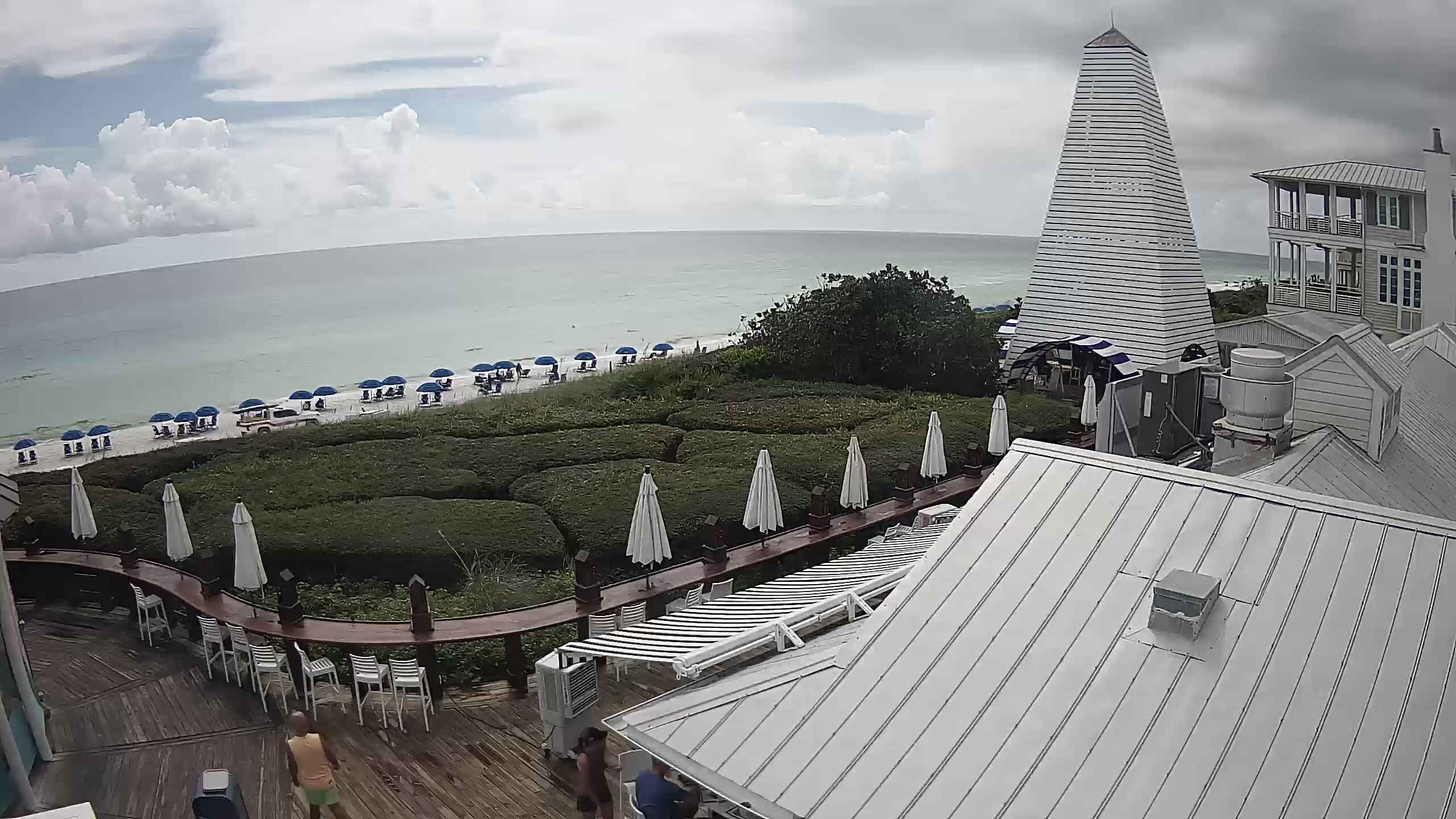 View from the Bud & Alley’s Roofdeck camera in Seaside, 30A